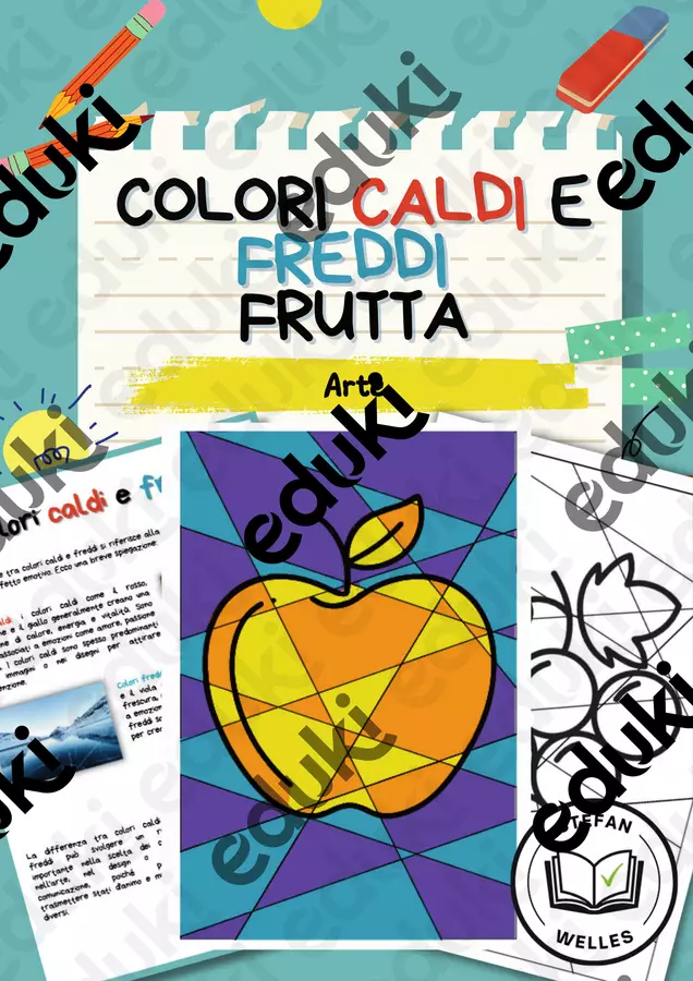 Colori freddi e caldi - Colori complementari Materiale per pittura e bricolage - Colori freddi e caldi - Colori complementari - Stefan Welles - Pagina di copertina