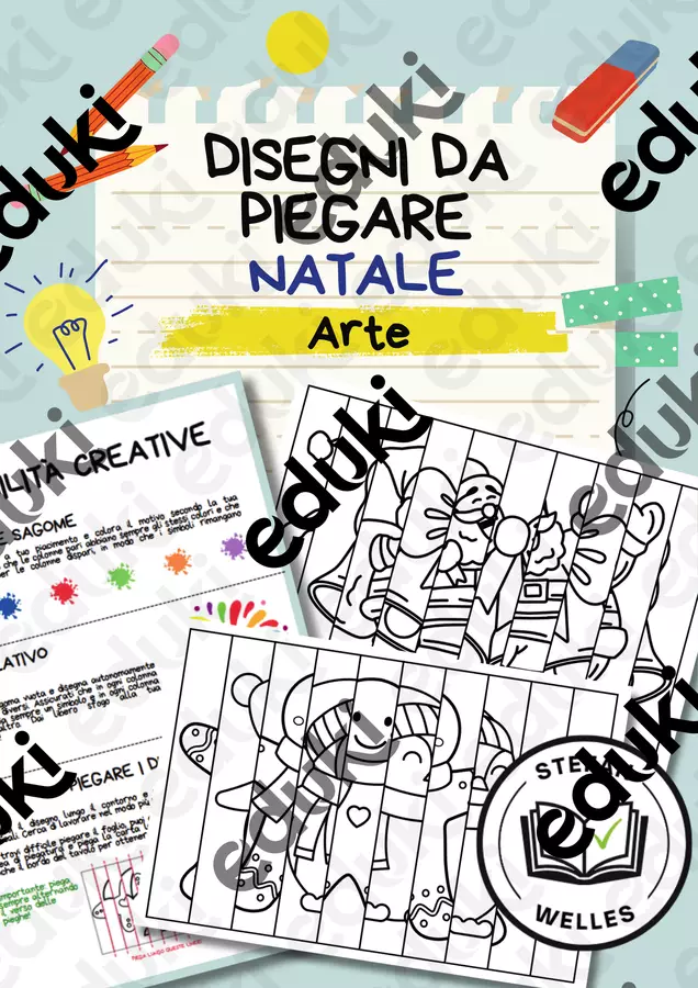 Disegni da piegare – Natale – Arte Materiale per pittura e bricolage - Disegni da piegare – Natale – Arte - Stefan Welles - Pagina di copertina