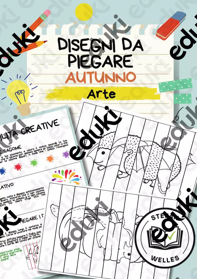 Disegni da piegare – Halloween - Arte Materiale per pittura e bricolage - Disegni da piegare – Halloween - Arte - Stefan Welles - Pagina di copertina