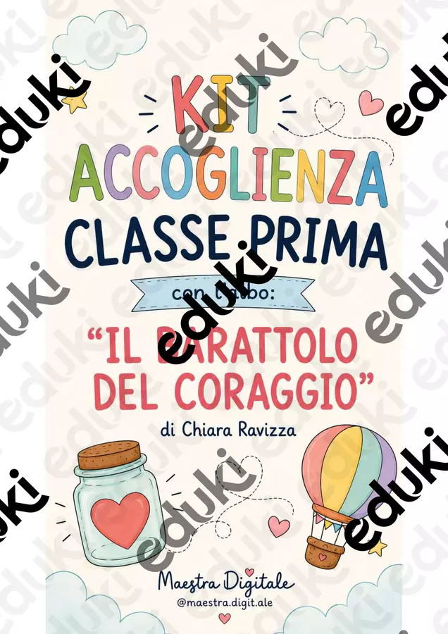 kit accoglienza completo prima Programmi scolastici / Materiali per docenti - kit accoglienza completo prima - Maestra.digit.ale - Pagina di copertina