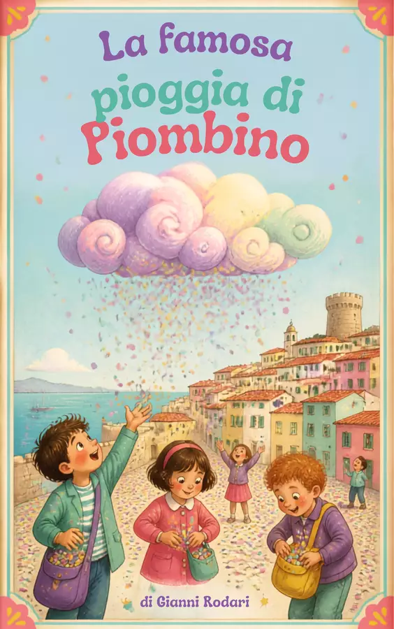 La famosa Pioggia di Piombino-di Gianni Rodari Esercizi - La famosa Pioggia di Piombino-di Gianni Rodari - Pedagogista Letizia Grasso - Pagina di copertina