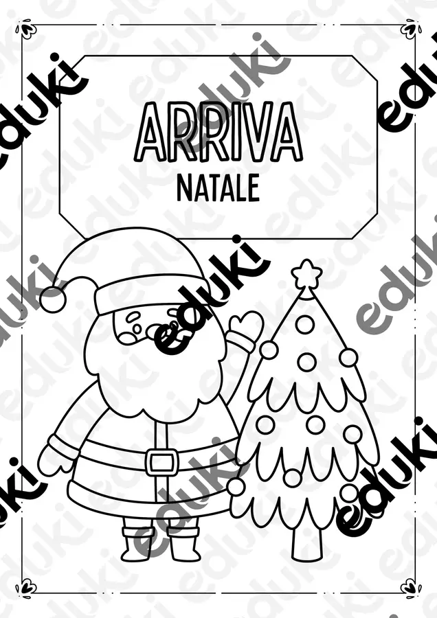 Libro da Colorare Natale Altro tipo di materiale - Libro da Colorare Natale - Pedagogista Letizia Grasso - Pagina di copertina