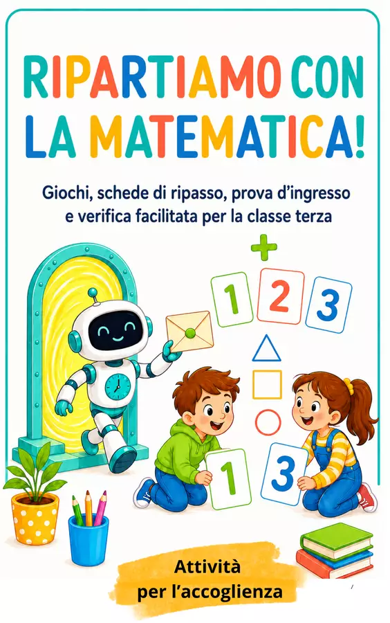Ripartiamo dalla matematica classe terza primaria Esercizi - Ripartiamo dalla matematica classe terza primaria - Maestra Nada - Pagina di copertina
