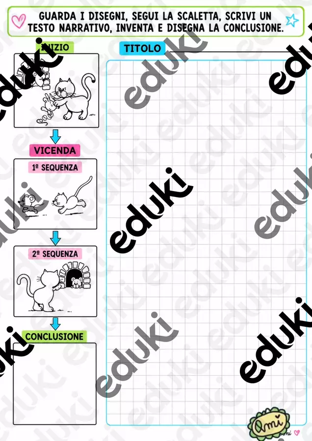 Testo narrativo Esercizi - Testo narrativo - Maestra Ami - Pagina di copertina