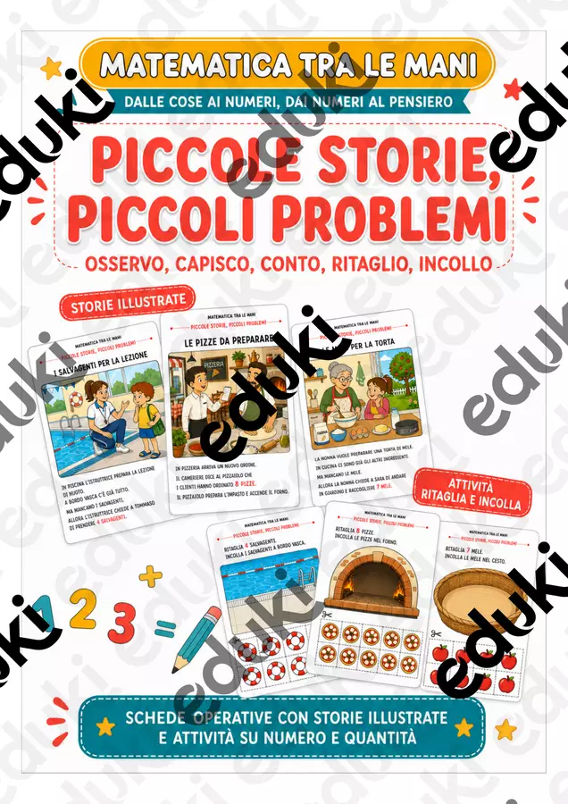 MATEMATICA TRA LE MANI - PICCOLE STORIE, PICCOLI PROBLEMI Materiale di supporto/inclusione - MATEMATICA TRA LE MANI - PICCOLE STORIE, PICCOLI PROBLEMI - Tutti a bordo - Pagina di copertina