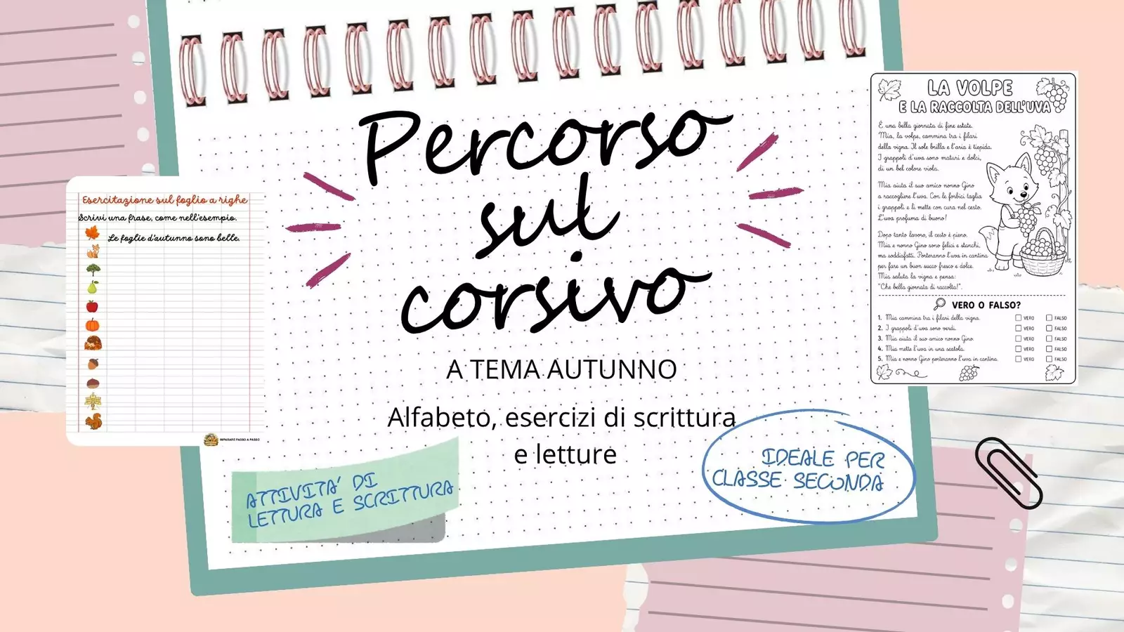 Percorso in corsivo: dalle parole alla lettura Esercizi - Percorso in corsivo: dalle parole alla lettura - Imparare passo a passo - Pagina di copertina