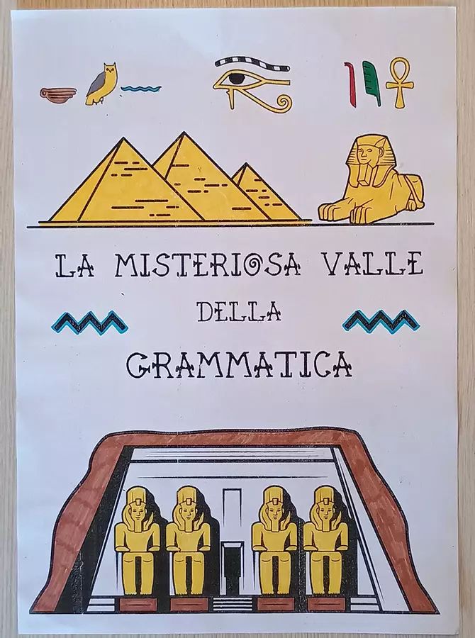 LA MISTERIOSA VALLE DELLA GRAMMATICA classe 4 Materiale di supporto/inclusione - LA MISTERIOSA VALLE DELLA GRAMMATICA classe 4 - Maestra Allegra - Pagina di copertina