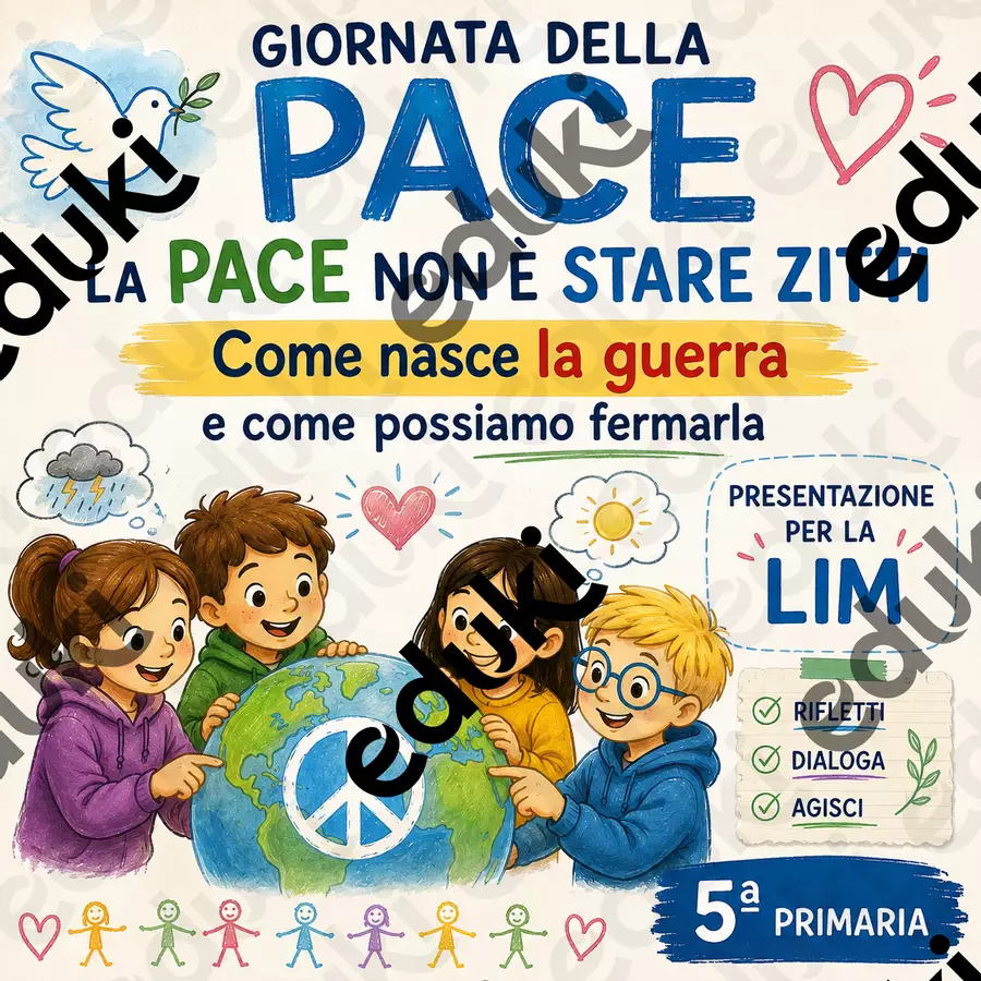 La pace non è stare zitti - Quinta primaria Esercizi - La pace non è stare zitti - Quinta primaria - Il Viaggio Didattico - Pagina di copertina