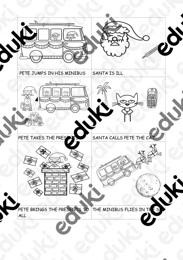 PETE THE CAT saves Christmas Esercizi - PETE THE CAT saves Christmas - Maestra Lorena - Pagina di copertina