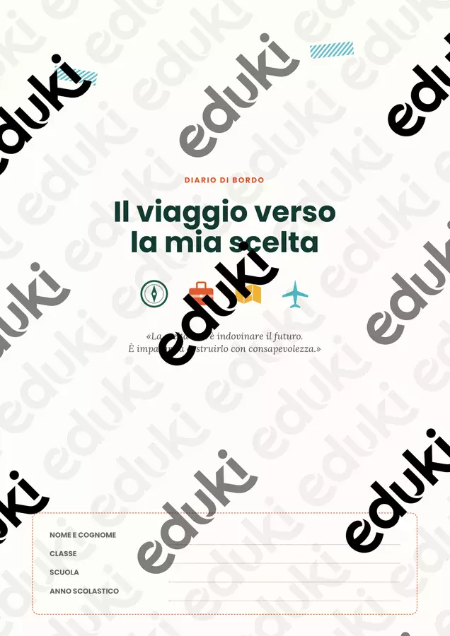 Il viaggio verso la mia scelta Materiale di supporto/inclusione - Il viaggio verso la mia scelta - Creatività inclusiva - Pagina di copertina