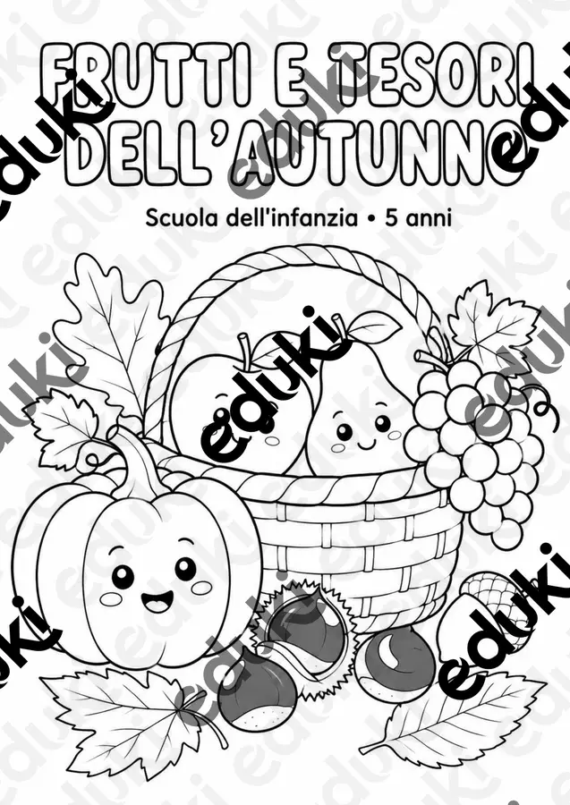 Frutti e Tesori d'Autunno - Scuola Infanzia Esercizi - Frutti e Tesori d'Autunno - Scuola Infanzia - Il Viaggio Didattico - Pagina di copertina