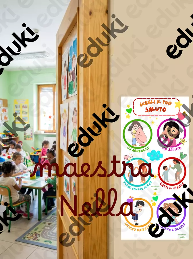 cartellone scegli il tuo saluto Altro tipo di materiale - cartellone scegli il tuo saluto - maestra Nella - Pagina di copertina