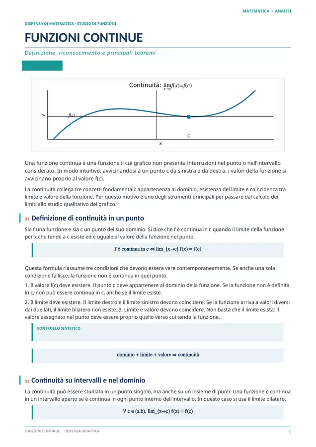 08a - Funzioni continue , definizione e dominio Esercizi - 08a - Funzioni continue , definizione e dominio - Prof. Antonio Loiacono - Pagina di copertina