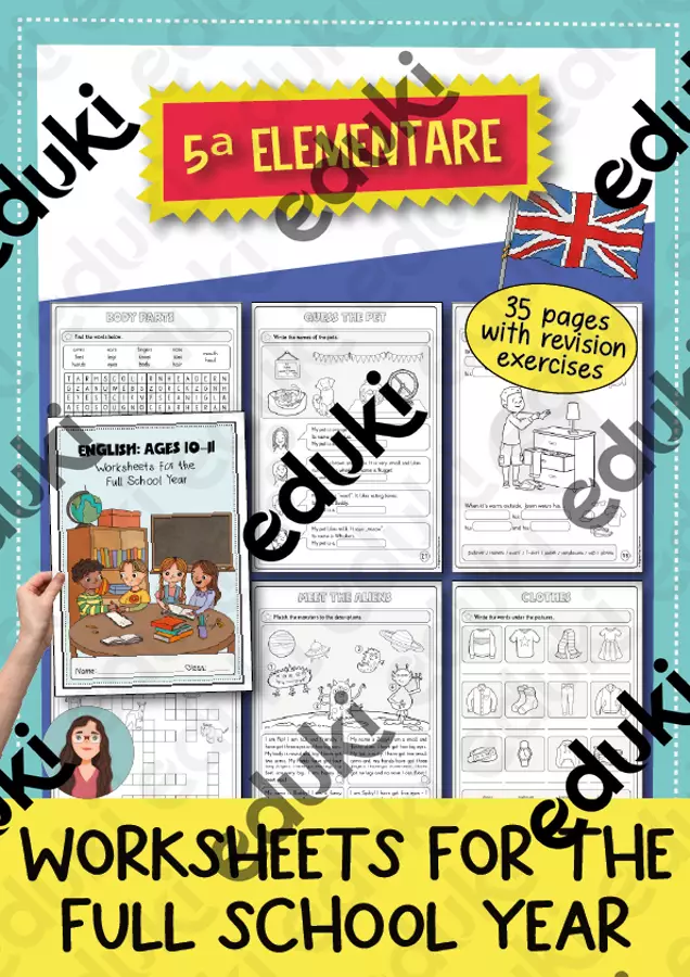 Inglese prima media – Schede didattiche di grammatica e lessico (ripasso di fine anno) Esercizi - Inglese prima media – Schede didattiche di grammatica e lessico (ripasso di fine anno) - Brighter Day Classroom - Pagina di copertina