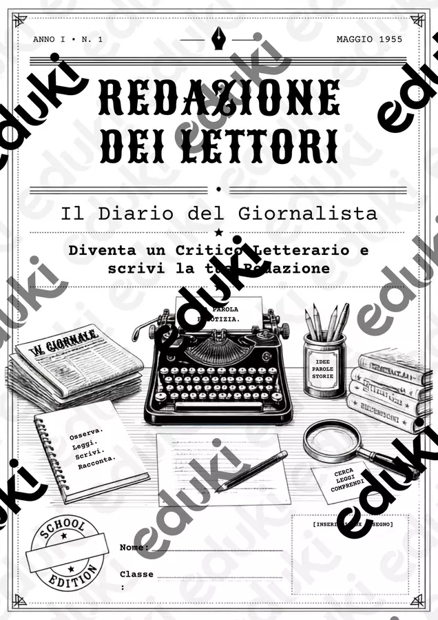 KIT Lettura e Comprensione | "La Redazione dei Lettori" Esercizi - KIT Lettura e Comprensione | "La Redazione dei Lettori" - valestudiafacile - Pagina di copertina