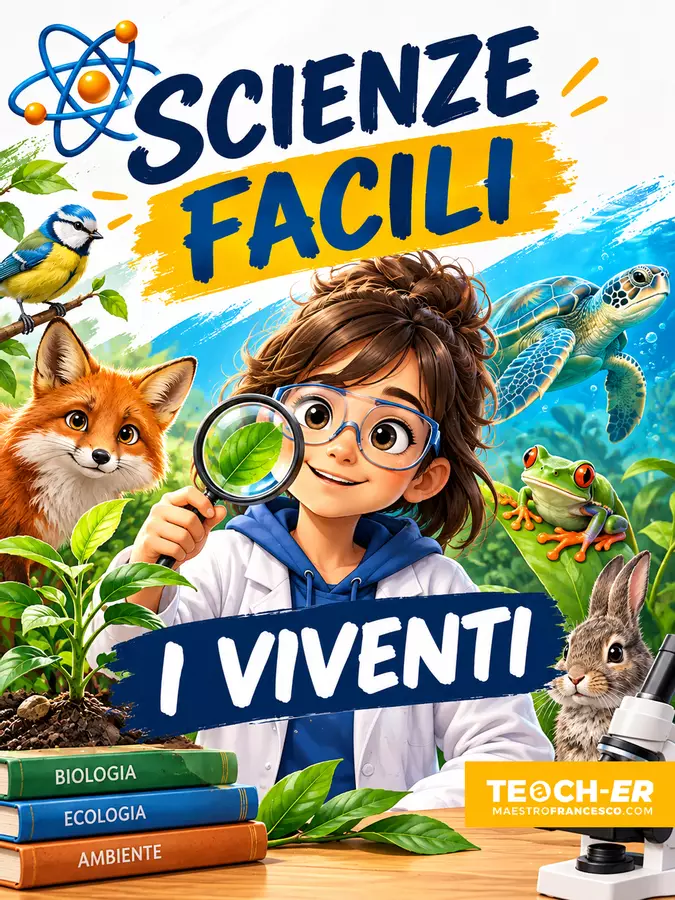Scienze Facili - I Viventi (terza primaria) Materiale di supporto/inclusione - Scienze Facili - I Viventi (terza primaria) - Maestro Francesco - Pagina di copertina