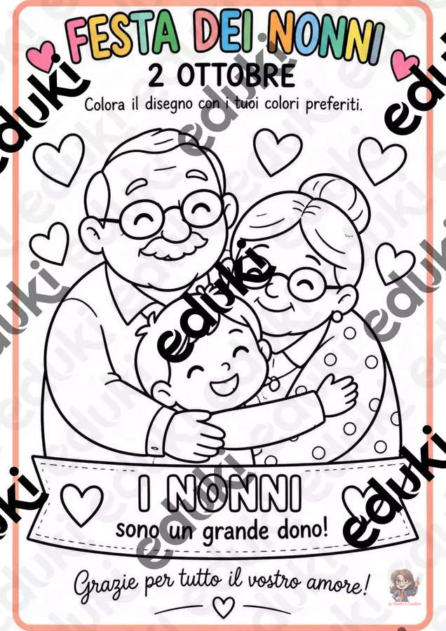 Festa dei Nonni – 2 ottobre Schede didattiche e biglietto Materiale di supporto/inclusione - Festa dei Nonni – 2 ottobre Schede didattiche e biglietto - la_maestra_in_equilibrio - Pagina di copertina