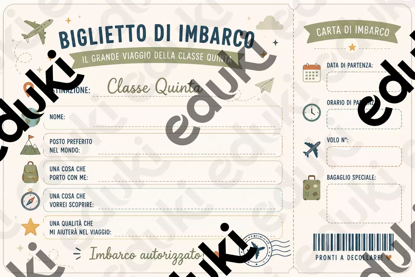 Il Grande Viaggio della Classe Vº | Kit e Percorso Annuale per l’Ultimo Anno della Scuola Primaria Materiale di supporto/inclusione - Il Grande Viaggio della Classe Vº | Kit e Percorso Annuale per l’Ultimo Anno della Scuola Primaria - Edugiocando - Pagina di copertina