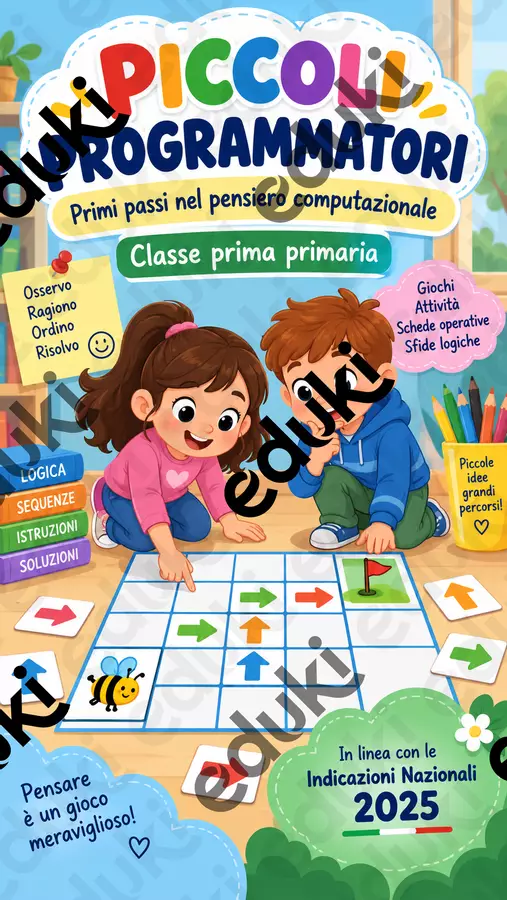 Piccoli Programmatori Prima Primaria Esercizi - Piccoli Programmatori Prima Primaria - Il Viaggio Didattico - Pagina di copertina