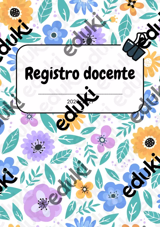Registro docenti 2026/2027 scuola primaria Programmi scolastici / Materiali per docenti - Registro docenti 2026/2027 scuola primaria - maestra_maddalena - Pagina di copertina