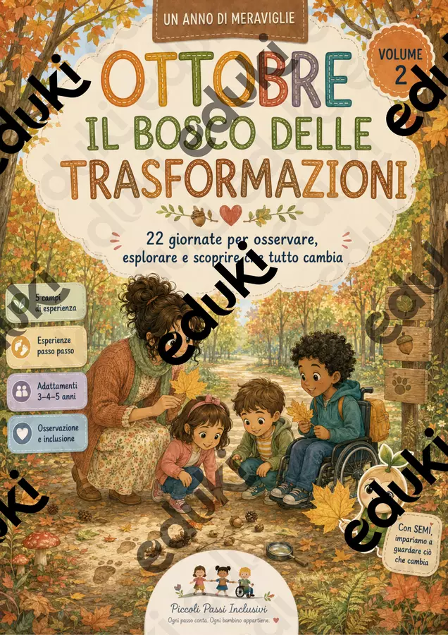 L'Anno delle Meraviglie Vol. Ottobre- Infanzia Flashcard - L'Anno delle Meraviglie Vol. Ottobre- Infanzia - Piccoli Passi Inclusivi - Pagina di copertina
