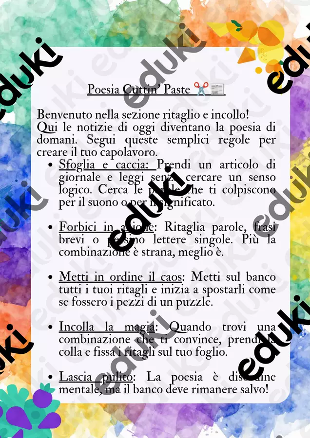 La valigia della poesia: idee per un laboratorio Altro tipo di materiale - La valigia della poesia: idee per un laboratorio - A lovely prof - Pagina di copertina