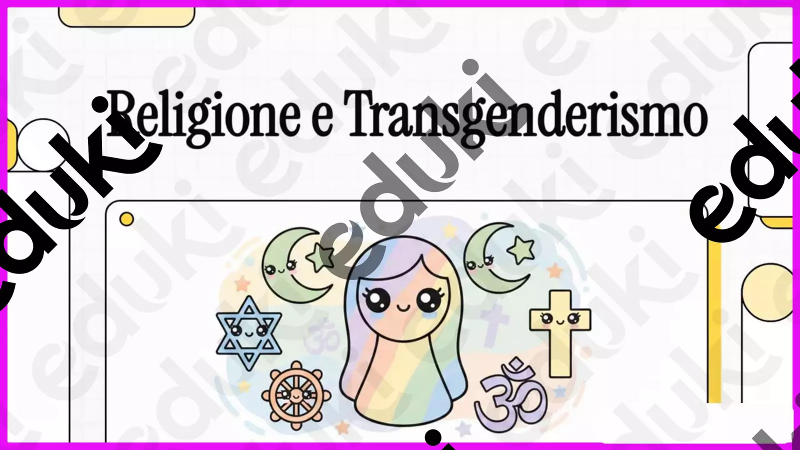 trangenderismo e religione Esercizi - trangenderismo e religione - Prof. Antonio Loiacono - Pagina di copertina