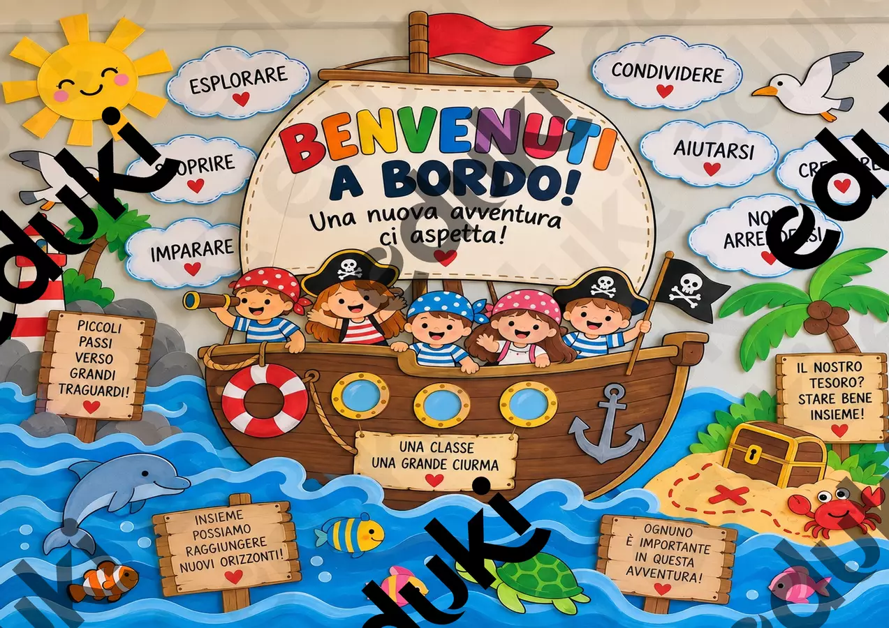 Materiale per Accoglienza - Tutti a Bordo! Materiale per pittura e bricolage - Materiale per Accoglienza - Tutti a Bordo! - SostegnO 2.0 - Pagina di copertina