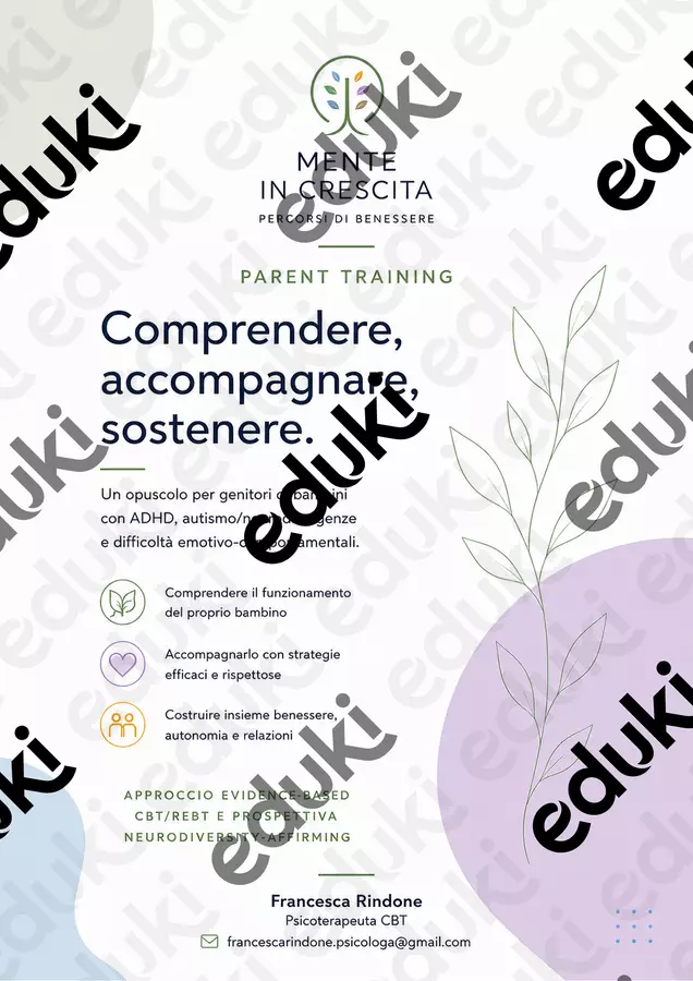 Mente_in_Crescita_Parent_Training Materiale di supporto/inclusione - Mente_in_Crescita_Parent_Training - Francesca Rindone - Pagina di copertina