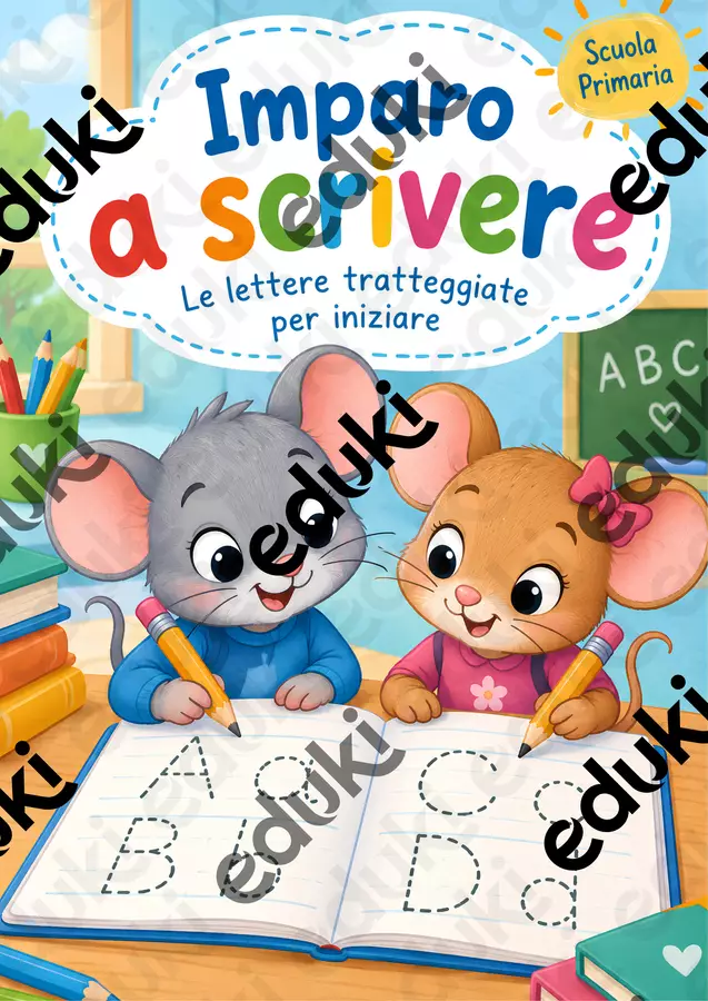 IMPARO A SCRIVERE Esercizi - IMPARO A SCRIVERE - Colorando - Pagina di copertina