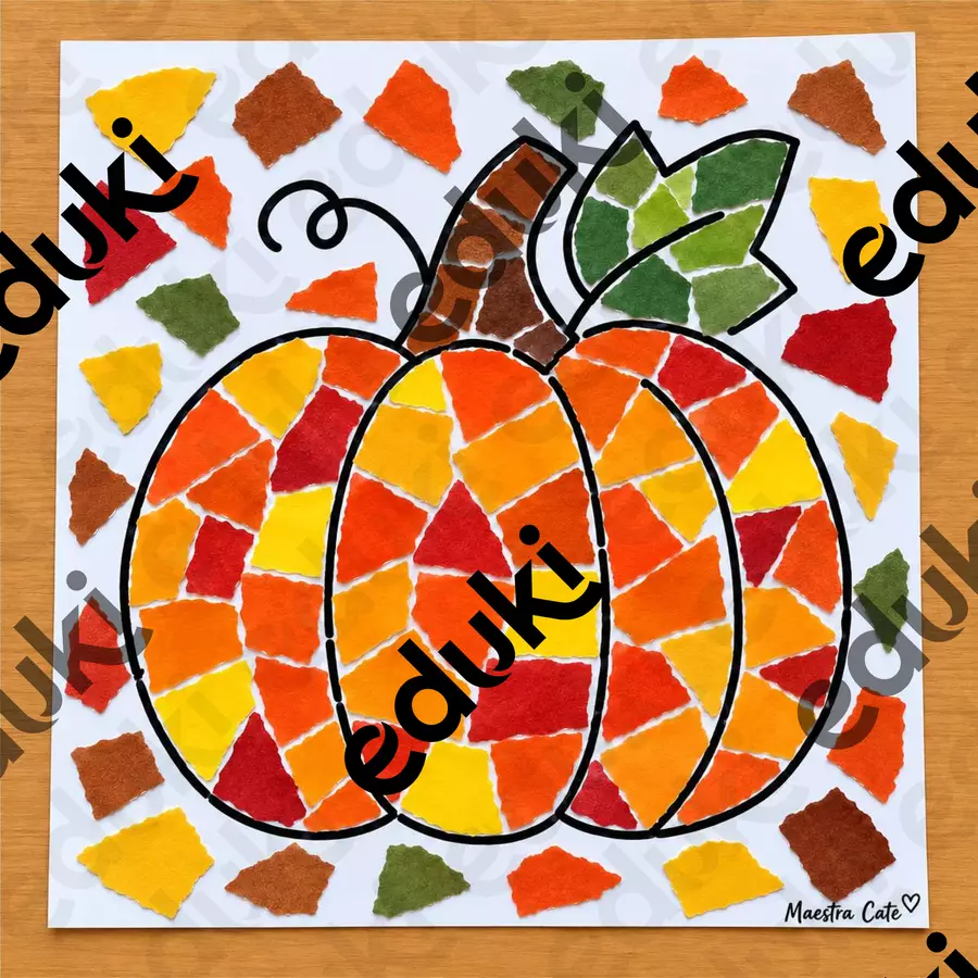 DISEGNI AUTUNNALI PER MOSAICI COLORATI Materiale di supporto/inclusione - DISEGNI AUTUNNALI PER MOSAICI COLORATI - Maestra _Cate - Pagina di copertina