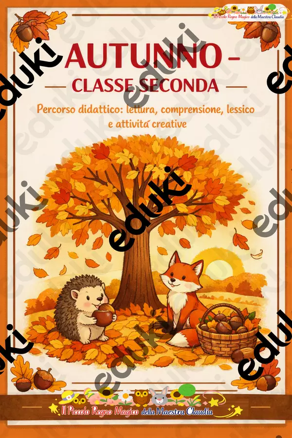 AUTUNNO – Percorso Didattico per la CLASSE SECONDA Esercizi - AUTUNNO – Percorso Didattico per la CLASSE SECONDA - Il Piccolo Regno Magico della Maestra Claudia - Pagina di copertina