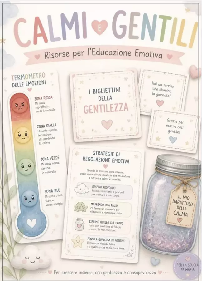 Maxi bundle educazione emotiva: kit pronto all'uso! Materiale di supporto/inclusione - Maxi bundle educazione emotiva: kit pronto all'uso! - Maestra Rache - Pagina di copertina