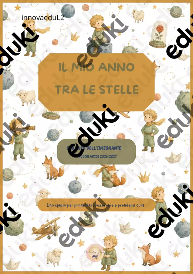 IL MIO ANNO TRA LE STELLE PLANNER DELL'INSEGNANTE Programmi scolastici / Materiali per docenti - IL MIO ANNO TRA LE STELLE PLANNER DELL'INSEGNANTE - Maestra Mony - Pagina di copertina