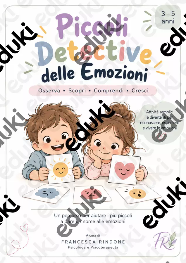 Piccoli Esploratori delle Emozioni Esercizi - Piccoli Esploratori delle Emozioni - Francesca Rindone - Pagina di copertina