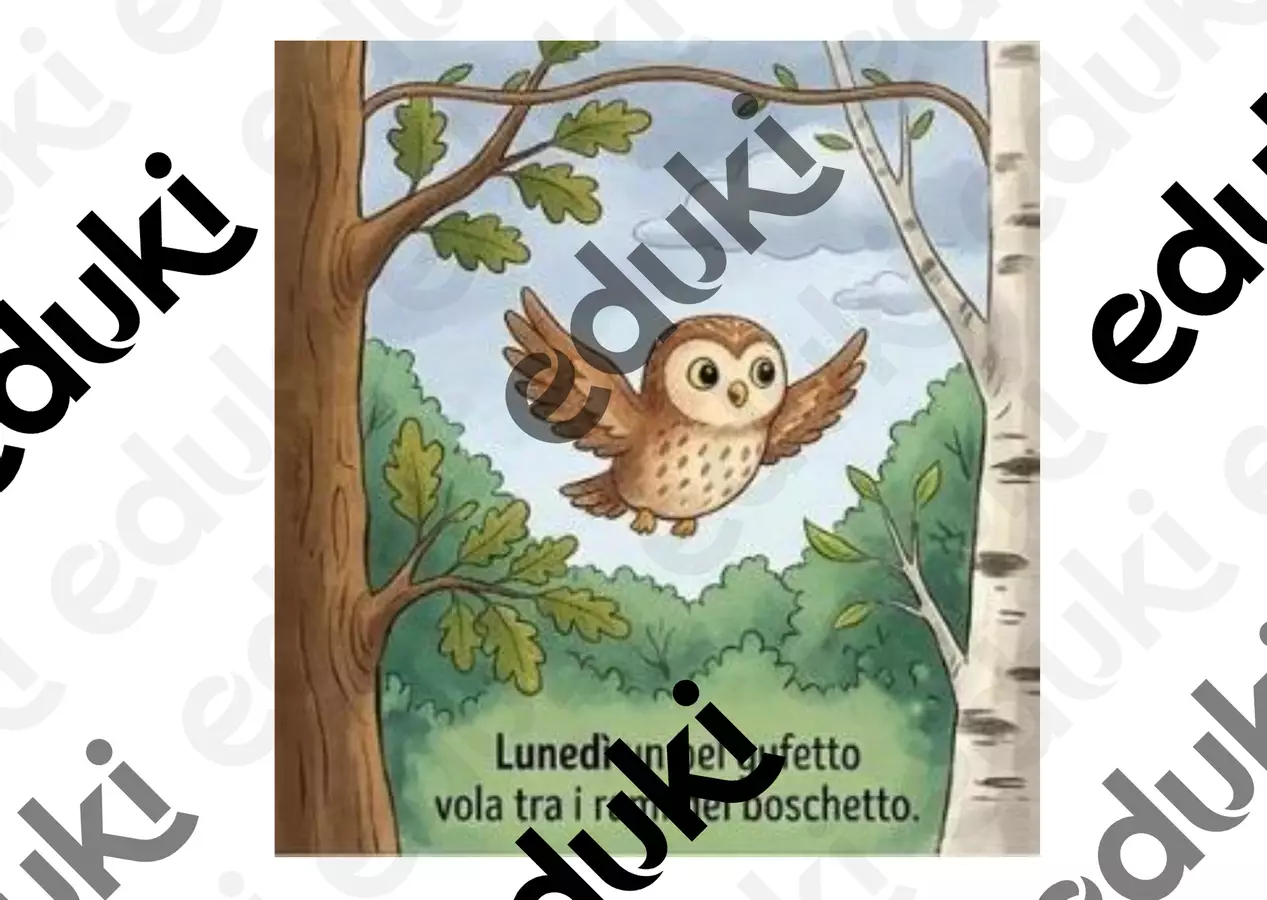 I giorni della settimana con il gufetto Materiale interattivo - I giorni della settimana con il gufetto - Maestra Smart - Pagina di copertina