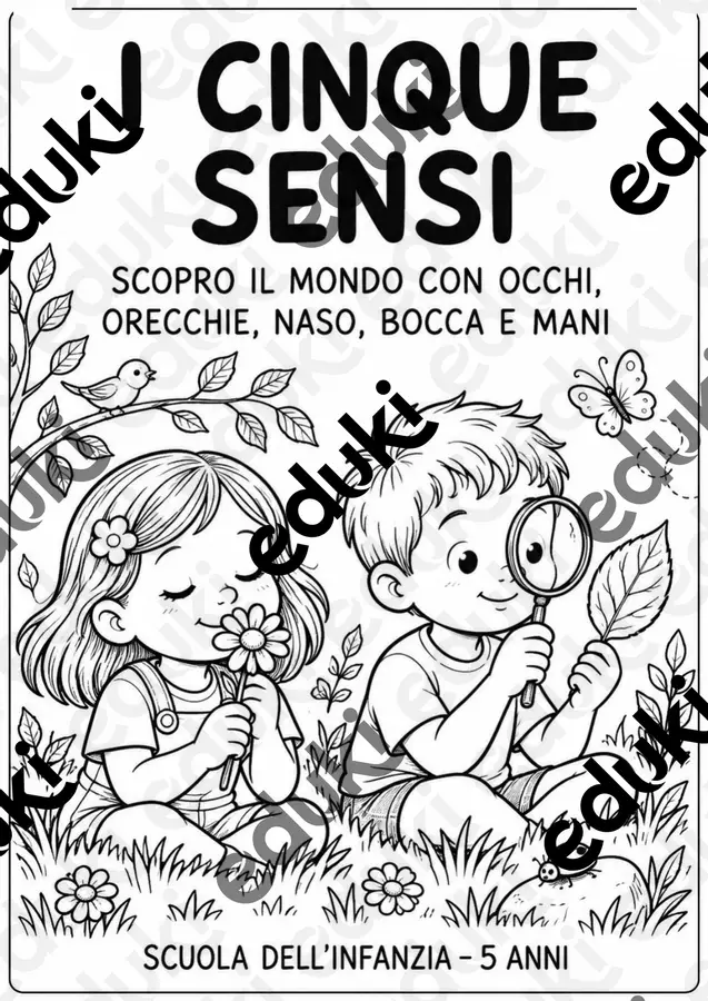I Cinque Sensi | Scuola Infanzia Esercizi - I Cinque Sensi | Scuola Infanzia - Il Viaggio Didattico - Pagina di copertina