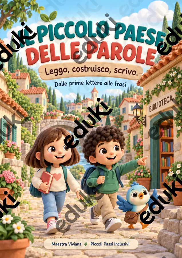 Il Piccolo Paese delle Parole- italiano classe 1^ Esercizi - Il Piccolo Paese delle Parole- italiano classe 1^ - Piccoli Passi Inclusivi - Pagina di copertina