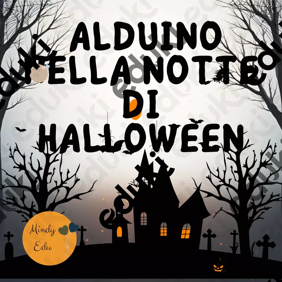 "Alduino nella notte di Halloween", attività sulle emozoni Flashcard - "Alduino nella notte di Halloween", attività sulle emozoni - Mindy Edu_Ped - Pagina di copertina