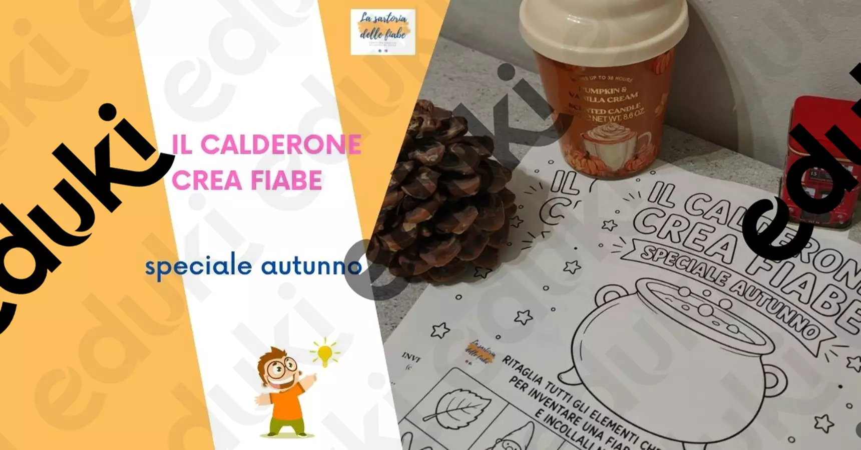 Il calderone crea fiabe - speciale autunno Testo - Il calderone crea fiabe - speciale autunno - Ileana - La Sarta delle Fiabe - Pagina di copertina