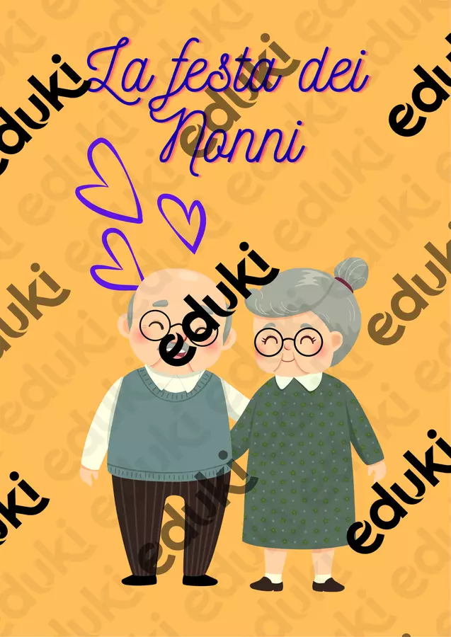 LA FESTA DEI NONNI Materiale per pittura e bricolage - LA FESTA DEI NONNI - Colorando - Pagina di copertina