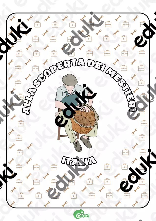 MESTIERE DEI CESTAI - ITALIA Materiale di supporto/inclusione - MESTIERE DEI CESTAI - ITALIA - GioDi - Giochi Didattici - Pagina di copertina