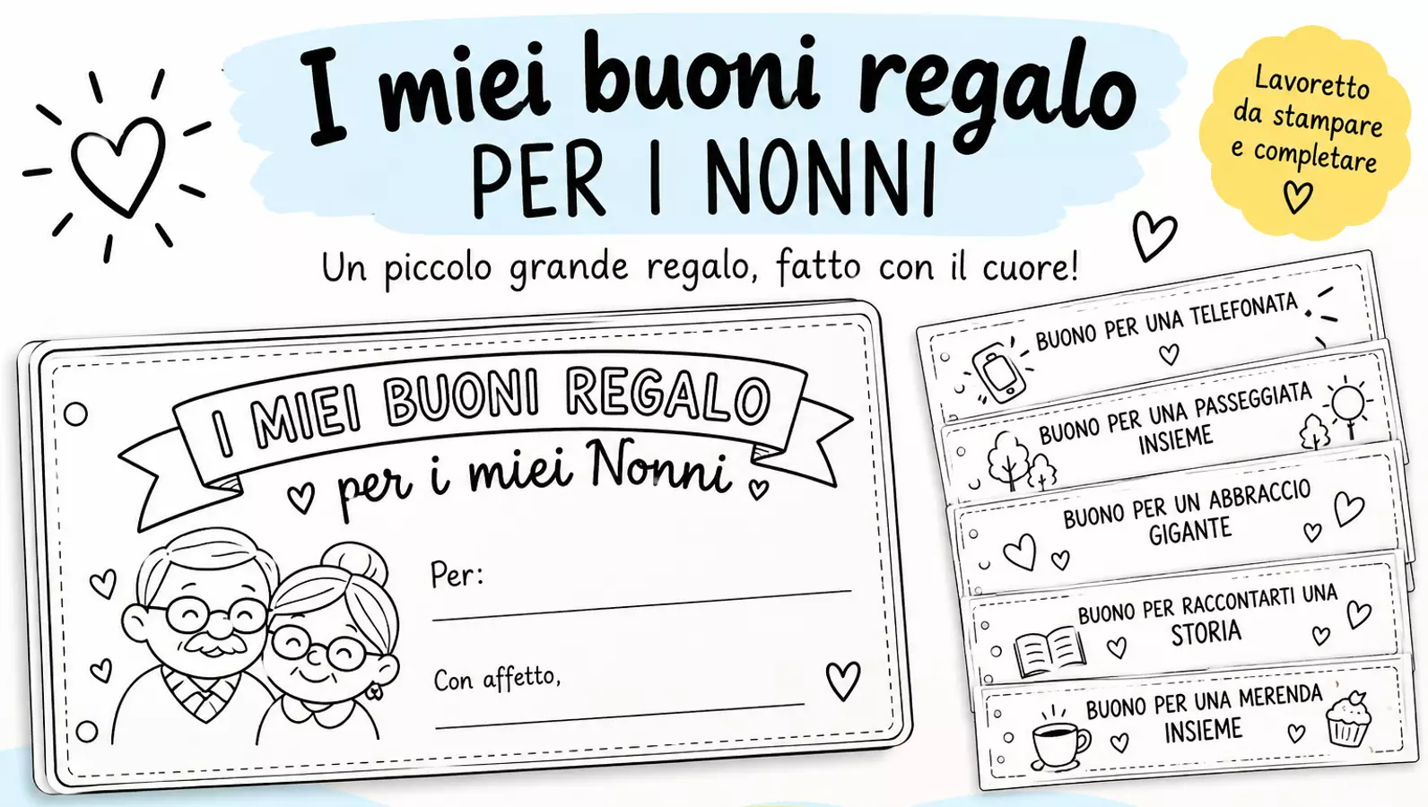 Buoni regalo per i nonni: 2 ottobre Altro tipo di materiale - Buoni regalo per i nonni: 2 ottobre - Imparare passo a passo - Pagina di copertina