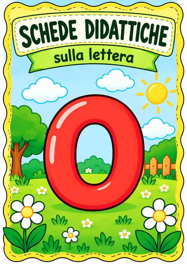 Schede didattiche lettera O Altro tipo di materiale - Schede didattiche lettera O - MilleLibriPerBambini - Pagina di copertina