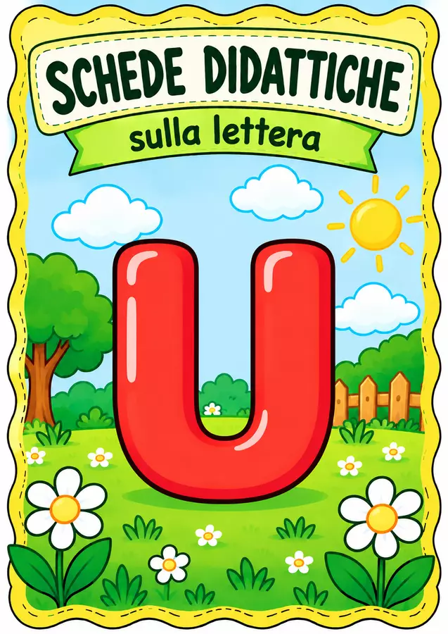 Schede didattiche lettera U Altro tipo di materiale - Schede didattiche lettera U - MilleLibriPerBambini - Pagina di copertina