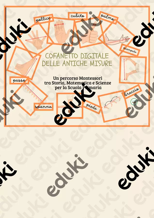 Prima del metro il corpo: un percorso Montessori tra Storia e Matematica alla scoperta delle antiche misure Altro tipo di materiale - Prima del metro il corpo: un percorso Montessori tra Storia e Matematica alla scoperta delle antiche misure - montessorianamentelucca - Pagina di copertina