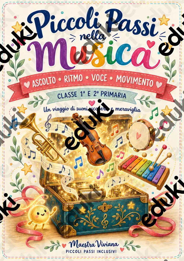 Piccoli Passi nella Musica- Classe 1^ 2 ^ Primaria Opere didattiche / Libri di testo - Piccoli Passi nella Musica- Classe 1^ 2 ^ Primaria - Piccoli Passi Inclusivi - Pagina di copertina