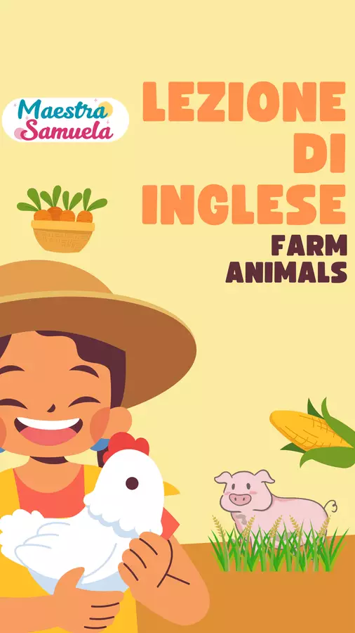 🎨🐓 Farm Animals Fun! 🐄🐕 Esercizi - 🎨🐓 Farm Animals Fun! 🐄🐕 - Maestra Samuela - Pagina di copertina