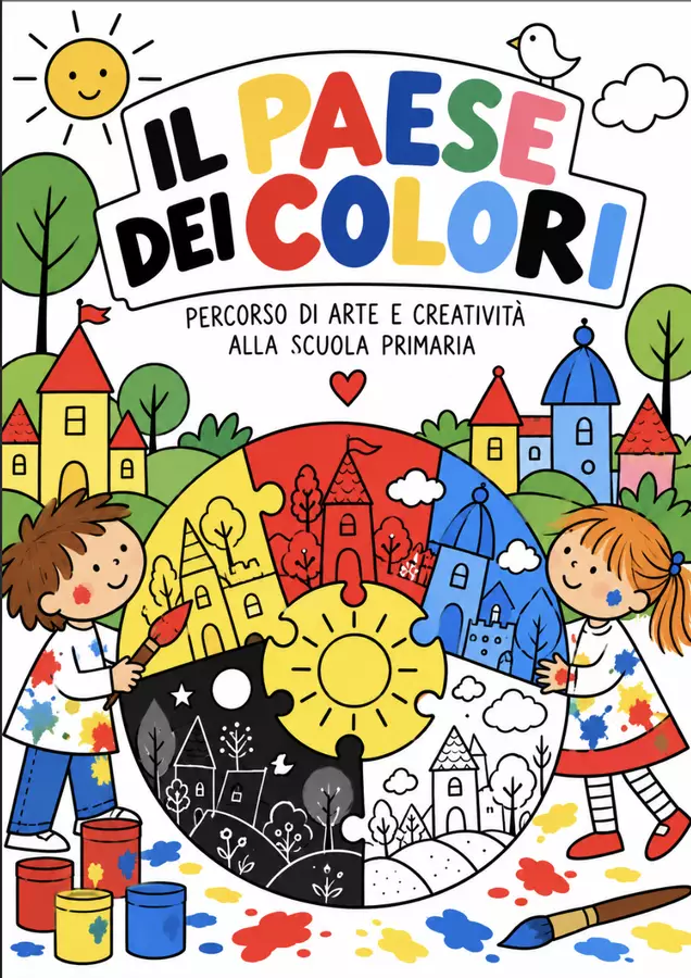 IL PAESE DEI COLORI – PERCORSO DI ARTE E CREATIVITÀ Opere didattiche / Libri di testo - IL PAESE DEI COLORI – PERCORSO DI ARTE E CREATIVITÀ - Officina - didattica - Pagina di copertina