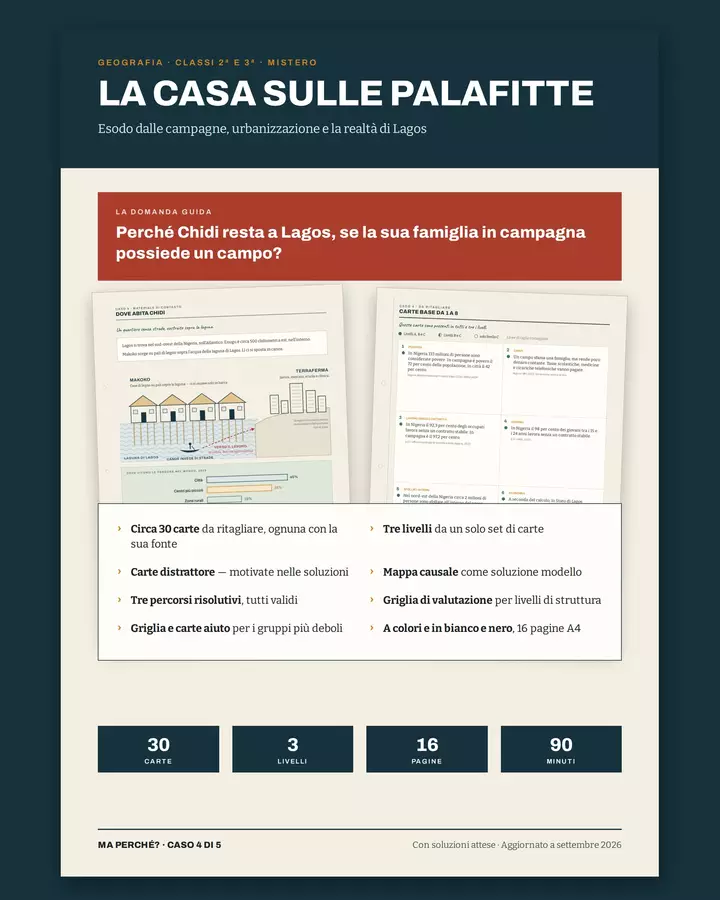 La casa sulle palafitte – urbanizzazione a Lagos Esercizi - La casa sulle palafitte – urbanizzazione a Lagos - Il Baule del Corvo - Pagina di copertina